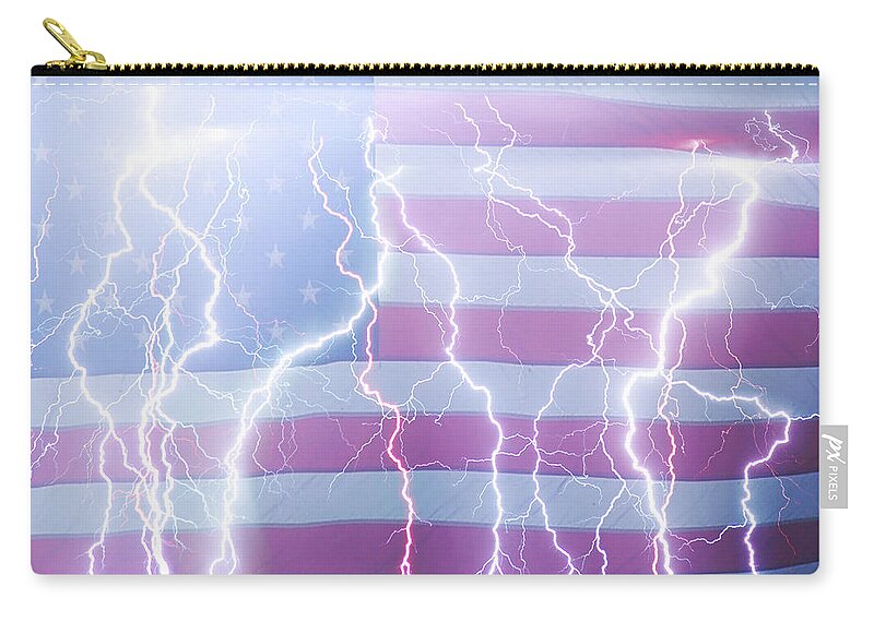 United States Zip Pouch featuring the photograph America the Powerful by James BO Insogna