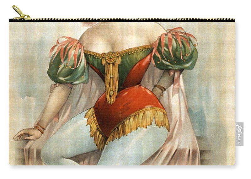 Entertainment Zip Pouch featuring the photograph American Burlesque Costume by Science Source