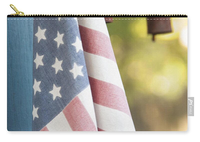 America Zip Pouch featuring the photograph Faded Glory by Juli Scalzi