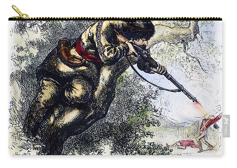 1780s Zip Pouch featuring the photograph American Marksman by Granger