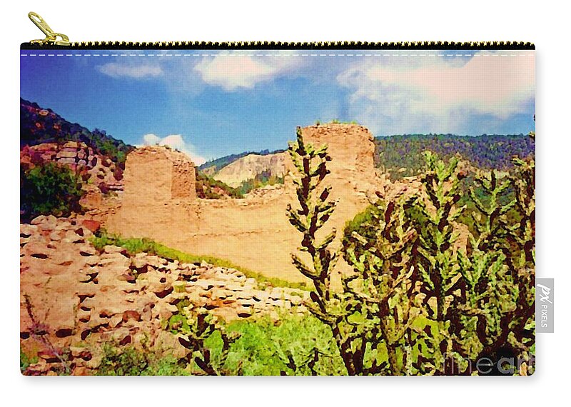 Desert Zip Pouch featuring the photograph American Southwest by Desiree Paquette