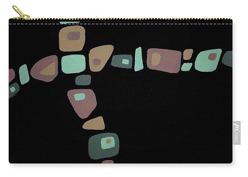 Abstract Carry-all Pouch featuring the painting Amoeba 1 by Glenn Pollard