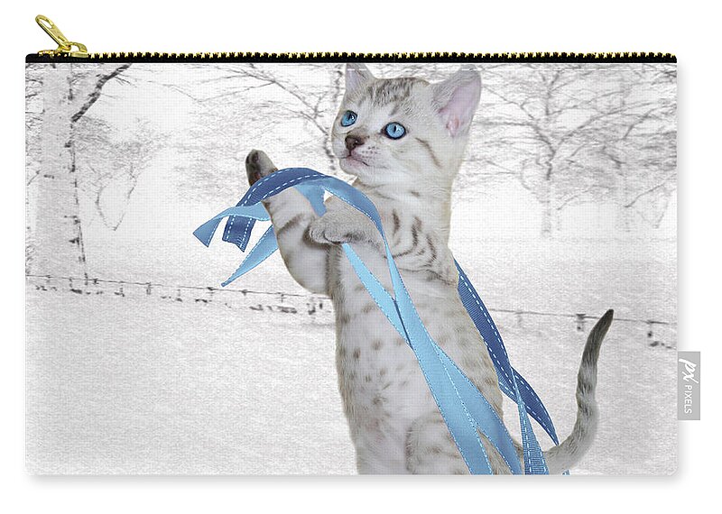 Fine Art Zip Pouch featuring the digital art Tomas by Torie Tiffany