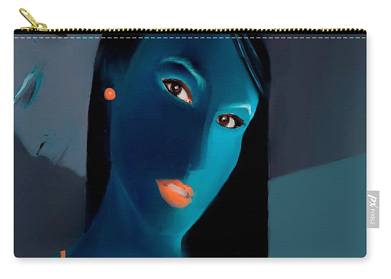 Fineartamerica.com Zip Pouch featuring the painting Amour Partage Love Shared 1 by Diane Strain