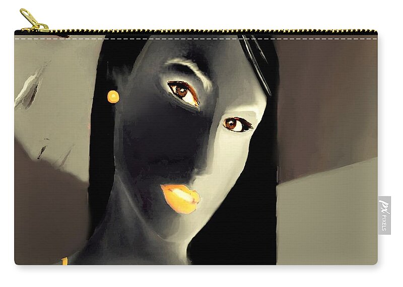 Fineartamerica.com Zip Pouch featuring the painting Amour Partage Love Shared 10 by Diane Strain