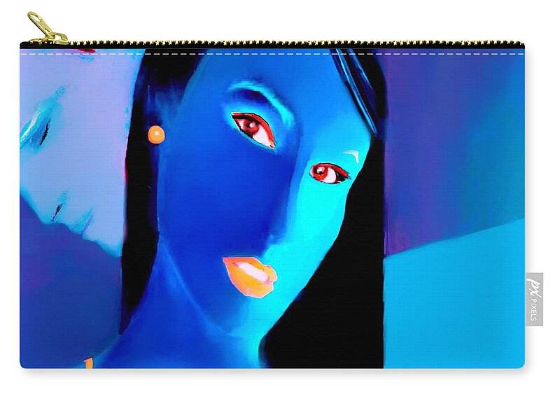  Fineartamerica.com Carry-all Pouch featuring the painting Amour Partage Love Shared  20 by Diane Strain