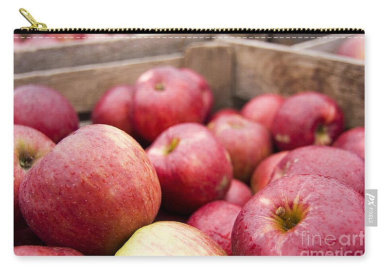 Apple Zip Pouch featuring the photograph An Apple a Day by Patty Colabuono