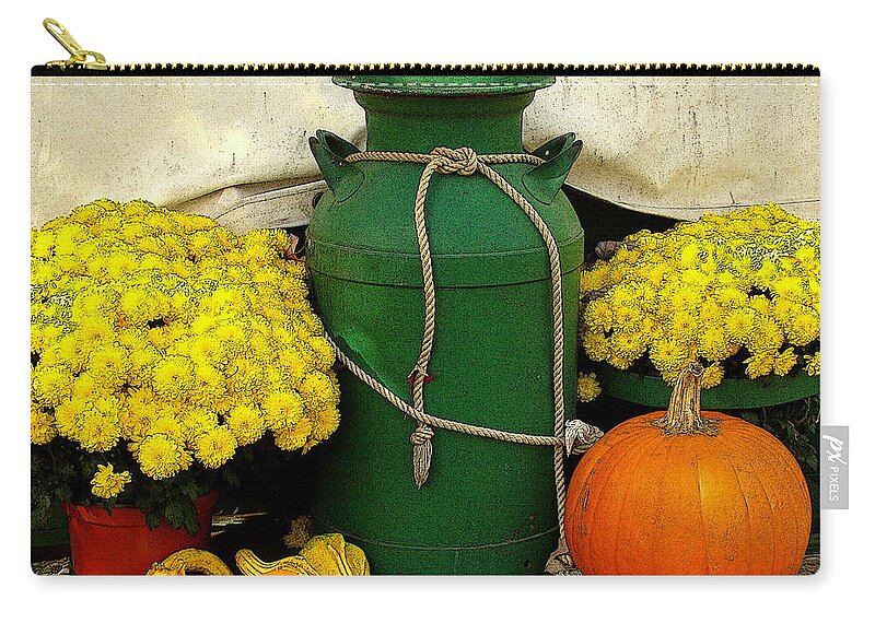 Fine Art Zip Pouch featuring the photograph An October Still Life by Rodney Lee Williams