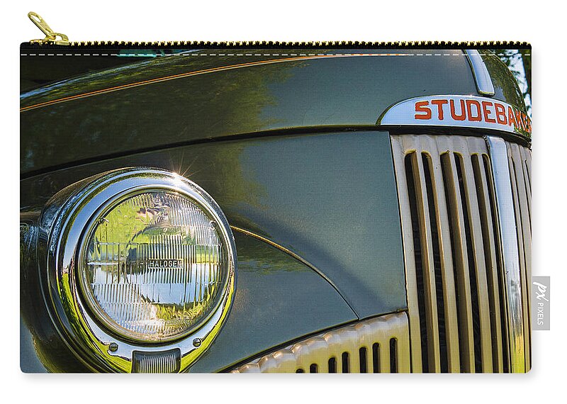 Studebaker Zip Pouch featuring the photograph An Oldie But a Goodie - Studebaker by Jordan Blackstone