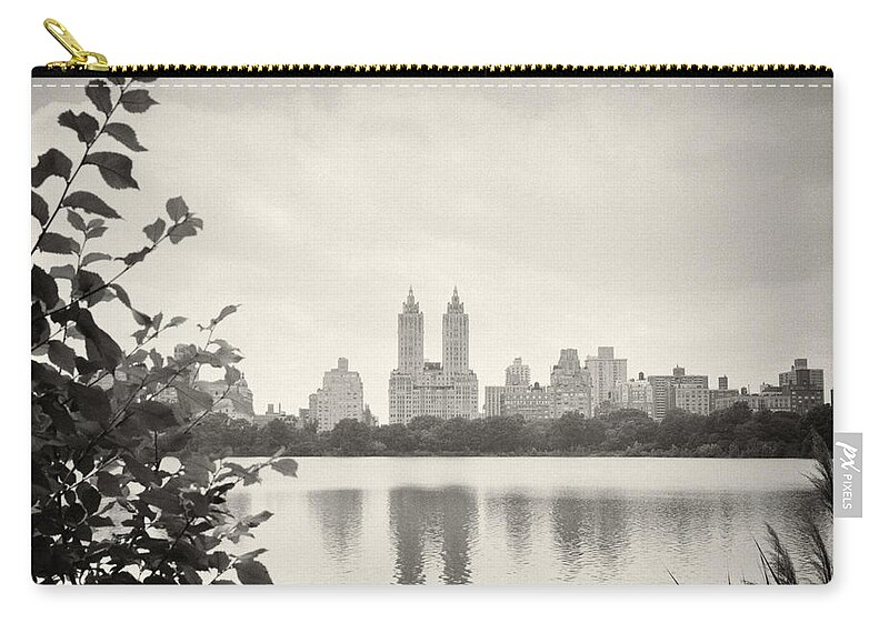 Analog Photography Zip Pouch featuring the photograph Analog Photography - New York Central Park by Alexander Voss