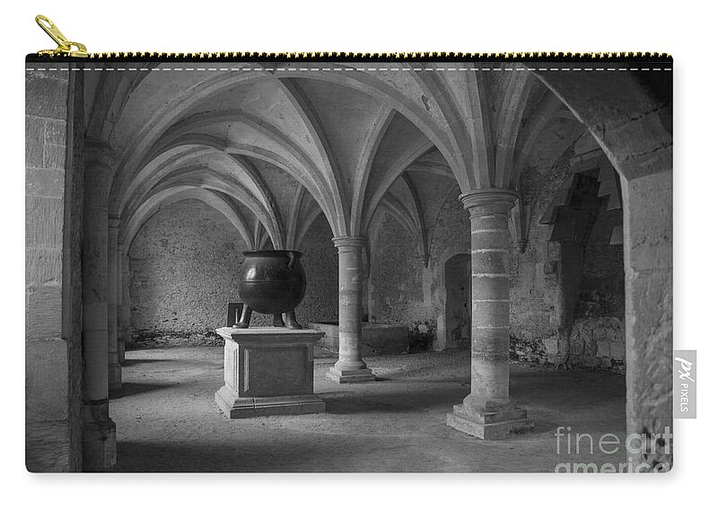 Clare Bambers Zip Pouch featuring the photograph Ancient Cloisters. by Clare Bambers