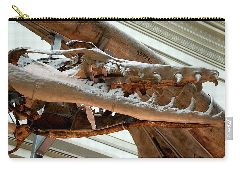 Dinosaur Carry-all Pouch featuring the photograph Ancient Crocodile Dinosaur by Kenny Glover