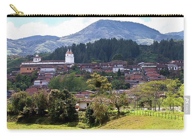 Tranquility Zip Pouch featuring the photograph Andean Town by Alejocock