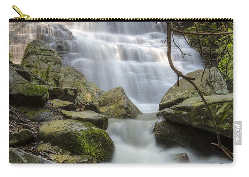 Appalachia Carry-all Pouch featuring the photograph Angels at Benton Waterfall by Debra and Dave Vanderlaan