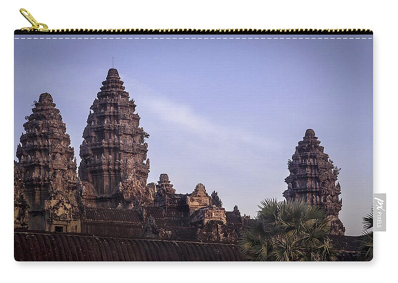 Hinduism Zip Pouch featuring the photograph Angkor Wat by Www.sergiodiaz.net