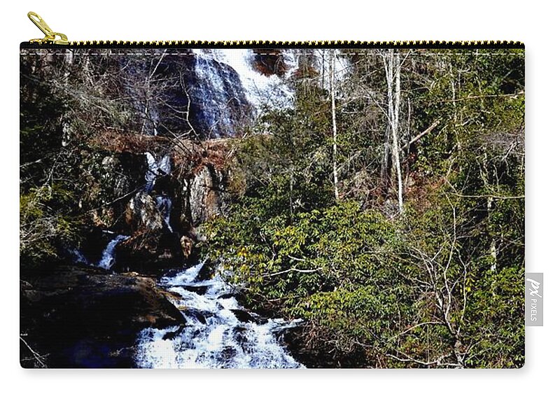Anna Ruby Falls Zip Pouch featuring the photograph Anna Ruby Falls I by Tara Potts