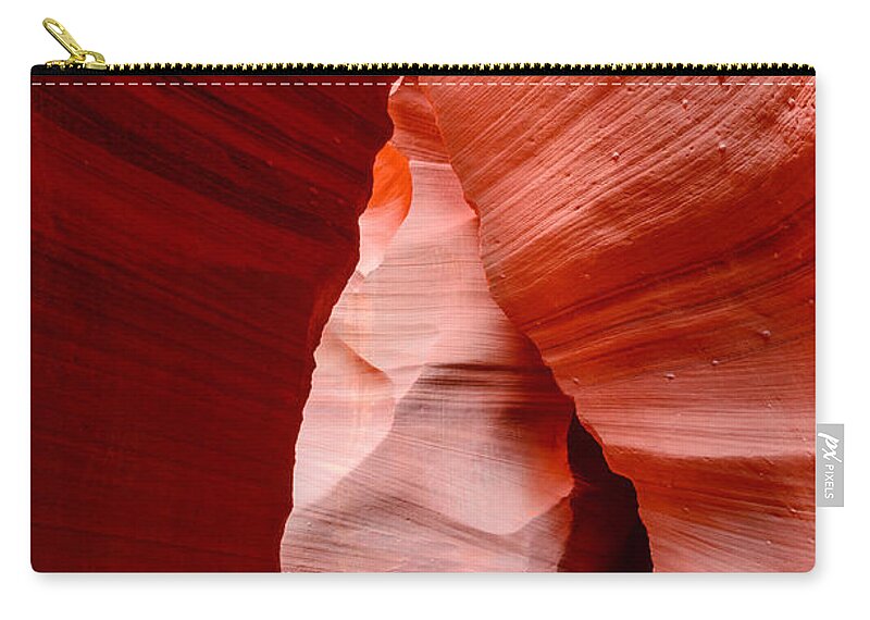 Antelope Canyon Zip Pouch featuring the photograph Antelope Anteroom by Jason Chu