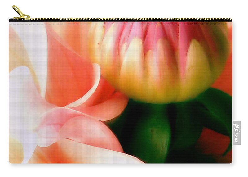Dahlia Zip Pouch featuring the photograph Anticipation by Rory Siegel