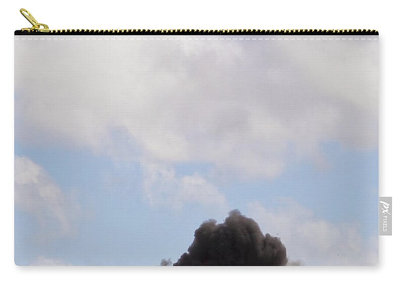 Apache Zip Pouch featuring the photograph Apache Fire Power by Maj Seda