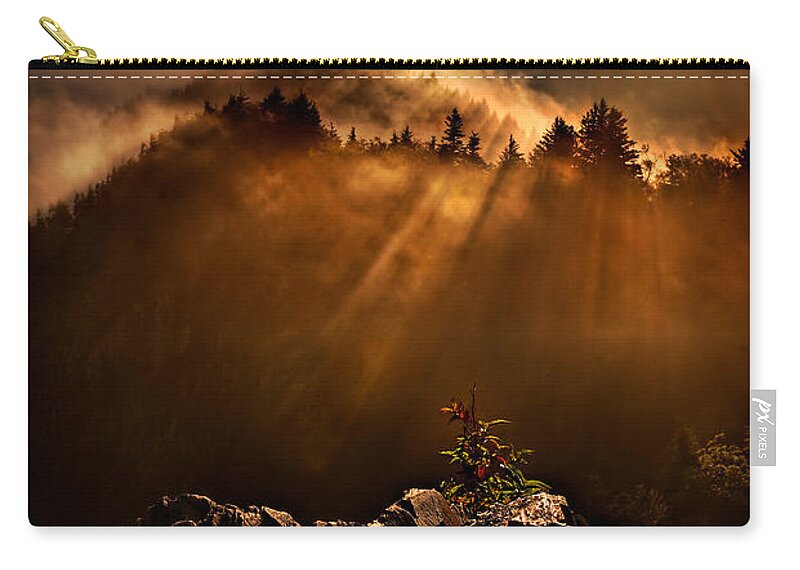 2011 Carry-all Pouch featuring the photograph Appalachian Dawn by Robert Charity