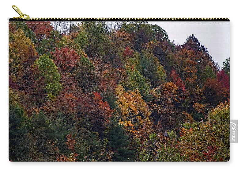 Landscape Zip Pouch featuring the photograph Appalachian mountain fall by Flees Photos