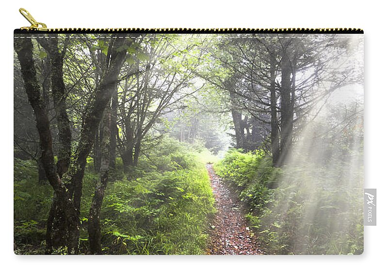 American Zip Pouch featuring the photograph Appalachian Trail by Debra and Dave Vanderlaan
