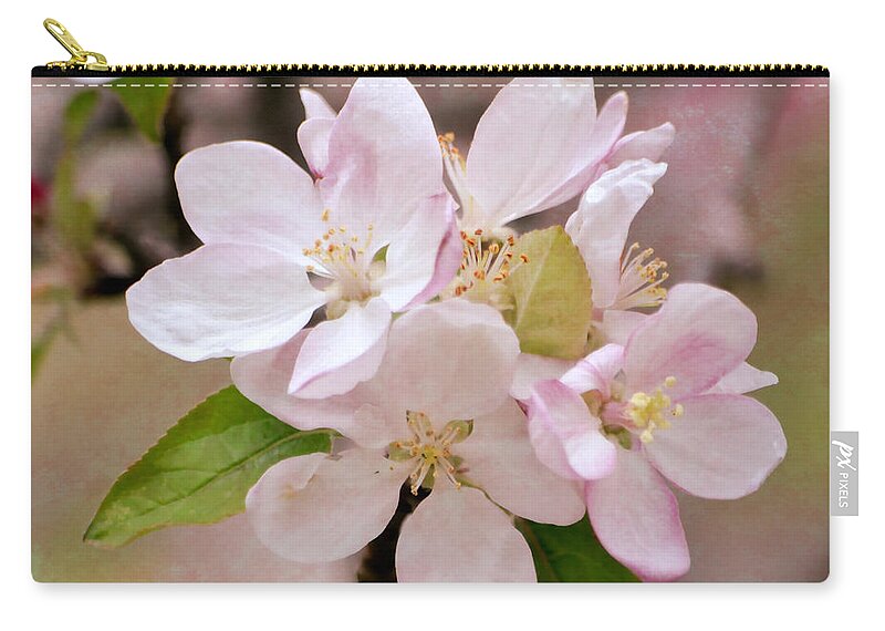 Flower Zip Pouch featuring the photograph Apple Blossoms by Deena Stoddard