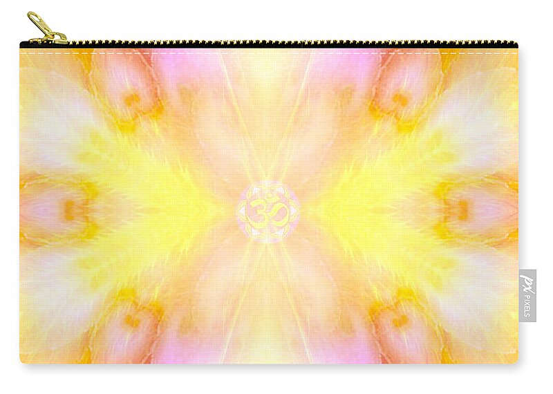 Archangel Carry-all Pouch featuring the digital art Archangel Jophiel by Diana Haronis