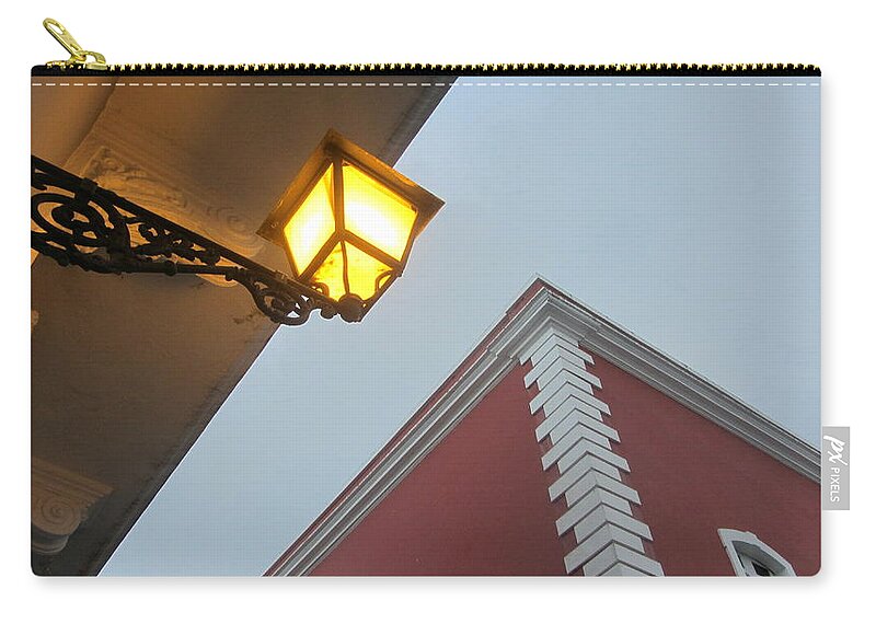 Architecture Zip Pouch featuring the photograph Architecture and Lantern 3 by Anita Burgermeister