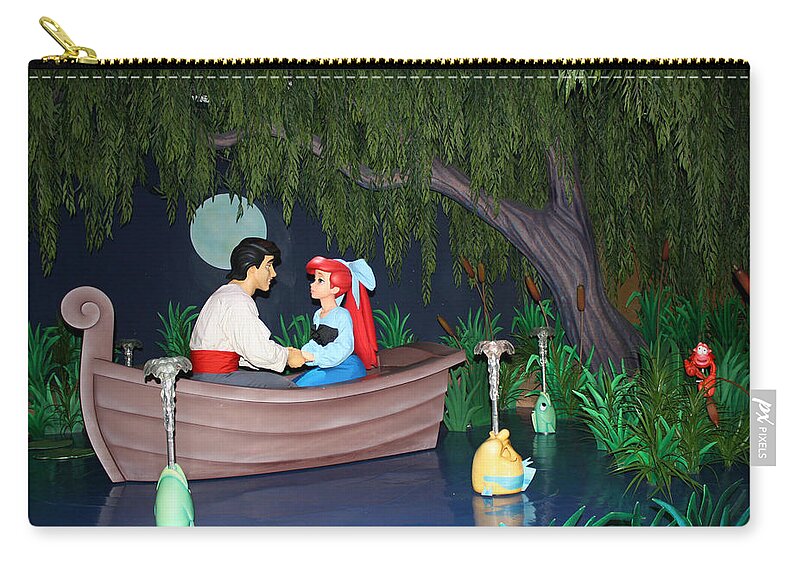 Disney World Zip Pouch featuring the photograph Ariel and Eric by David Nicholls