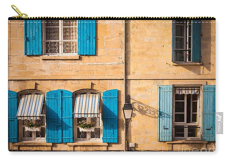 Arles Zip Pouch featuring the photograph Arles Windows by Inge Johnsson