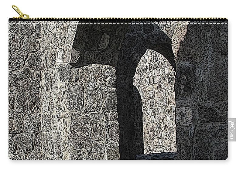 Stone Zip Pouch featuring the photograph Art Of The Arch by Ian MacDonald