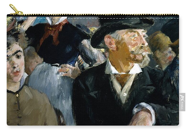 At The Cafe - Concert Zip Pouch featuring the painting At the Cafe Concert by Edouard Manet