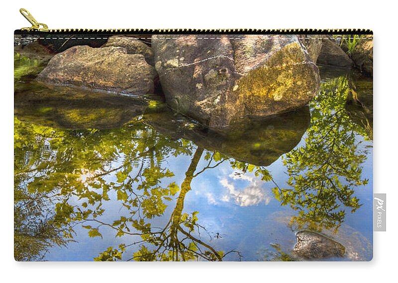 Appalachia Carry-all Pouch featuring the photograph At the River by Debra and Dave Vanderlaan