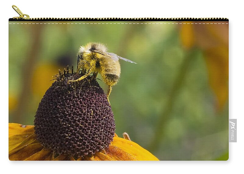 Nature Zip Pouch featuring the photograph At Work by Rhonda McDougall