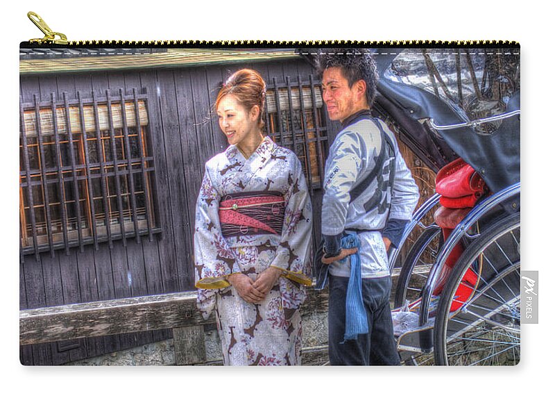Asian Culture Zip Pouch featuring the photograph Attractive Couple by Juli Scalzi