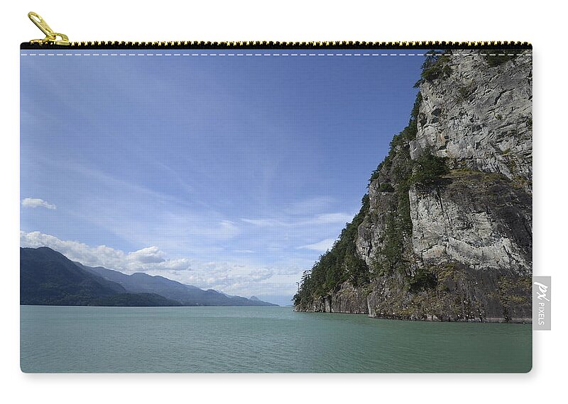 Harrison Zip Pouch featuring the photograph August Afternoon On Harrison Lake Bc by Lawrence Christopher