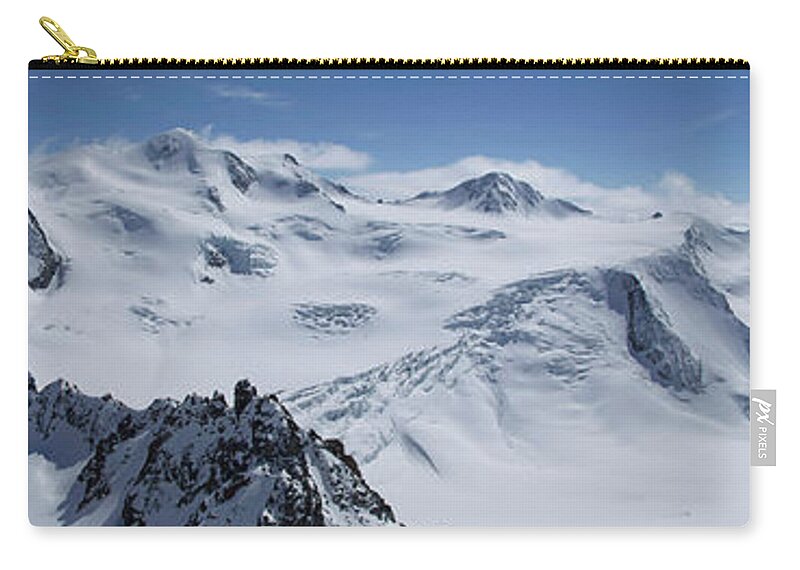 Scenics Zip Pouch featuring the photograph Austria, View Of Wildspitze And Pitztal by Westend61