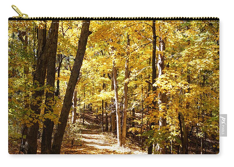 Autumn Zip Pouch featuring the photograph Autumn at Three Creeks by Cricket Hackmann