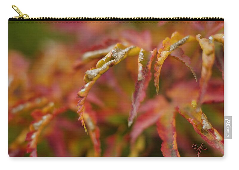 Shishigashira Carry-all Pouch featuring the photograph Autumn Fingers by Arthur Fix