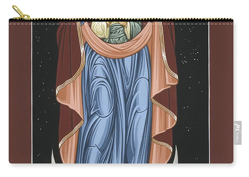 Ave Maris Stella (hail Carry-all Pouch featuring the painting Ave Maris Stella Hail Star of the Sea 044 by William Hart McNichols