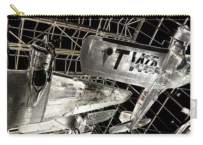 Planes Zip Pouch featuring the photograph Aviation Two by Joseph Hedaya