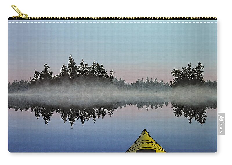 Water Zip Pouch featuring the painting Awakening by Kenneth M Kirsch