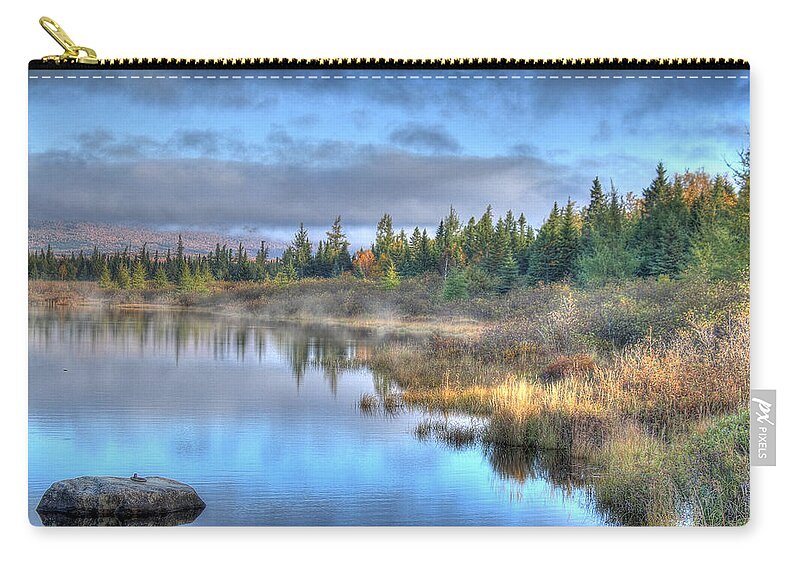 Maine Zip Pouch featuring the photograph Awakening Your Senses by Shelley Neff