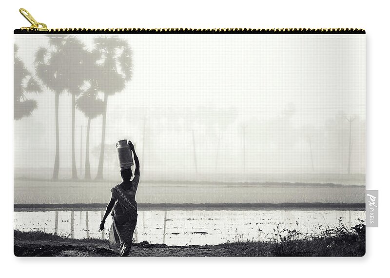 People Zip Pouch featuring the photograph Back To Our Villages by Rakesh Jv Photography