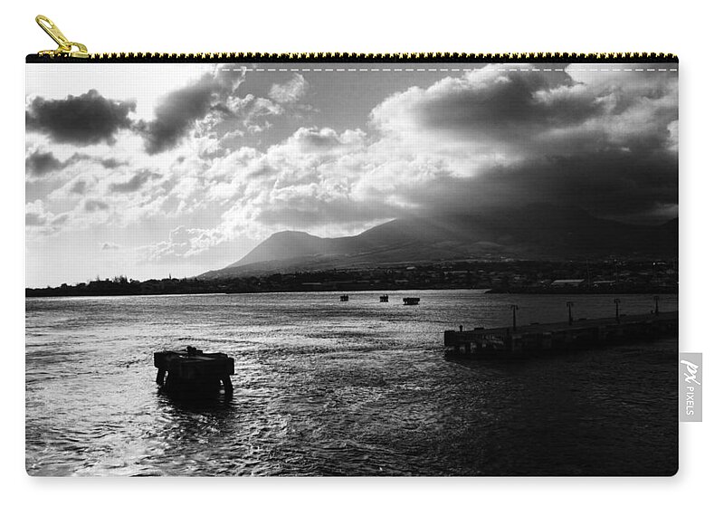 Landscape Zip Pouch featuring the photograph Back to Sea by Paul Watkins