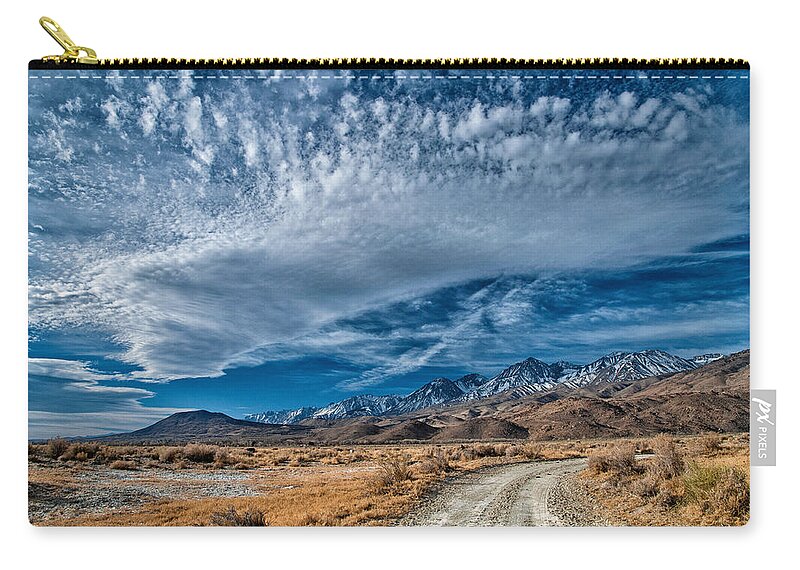 Dirt Zip Pouch featuring the photograph Backroads by Cat Connor
