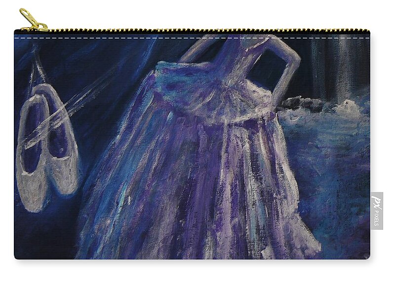 Dance Zip Pouch featuring the painting Backstage by Barbara St Jean