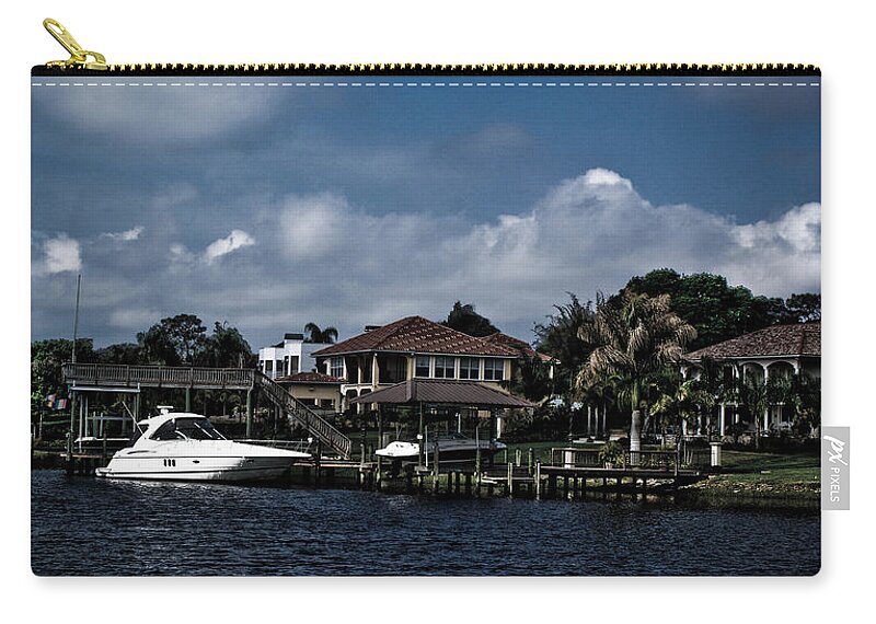Waterfront Carry-all Pouch featuring the photograph Backyard View by Chauncy Holmes