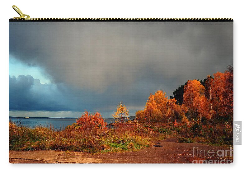 Weather Zip Pouch featuring the photograph Bad Weather Coming by Randi Grace Nilsberg